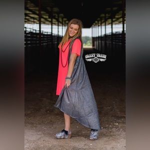 Crazy Train Starry Night Long Vest/Duster